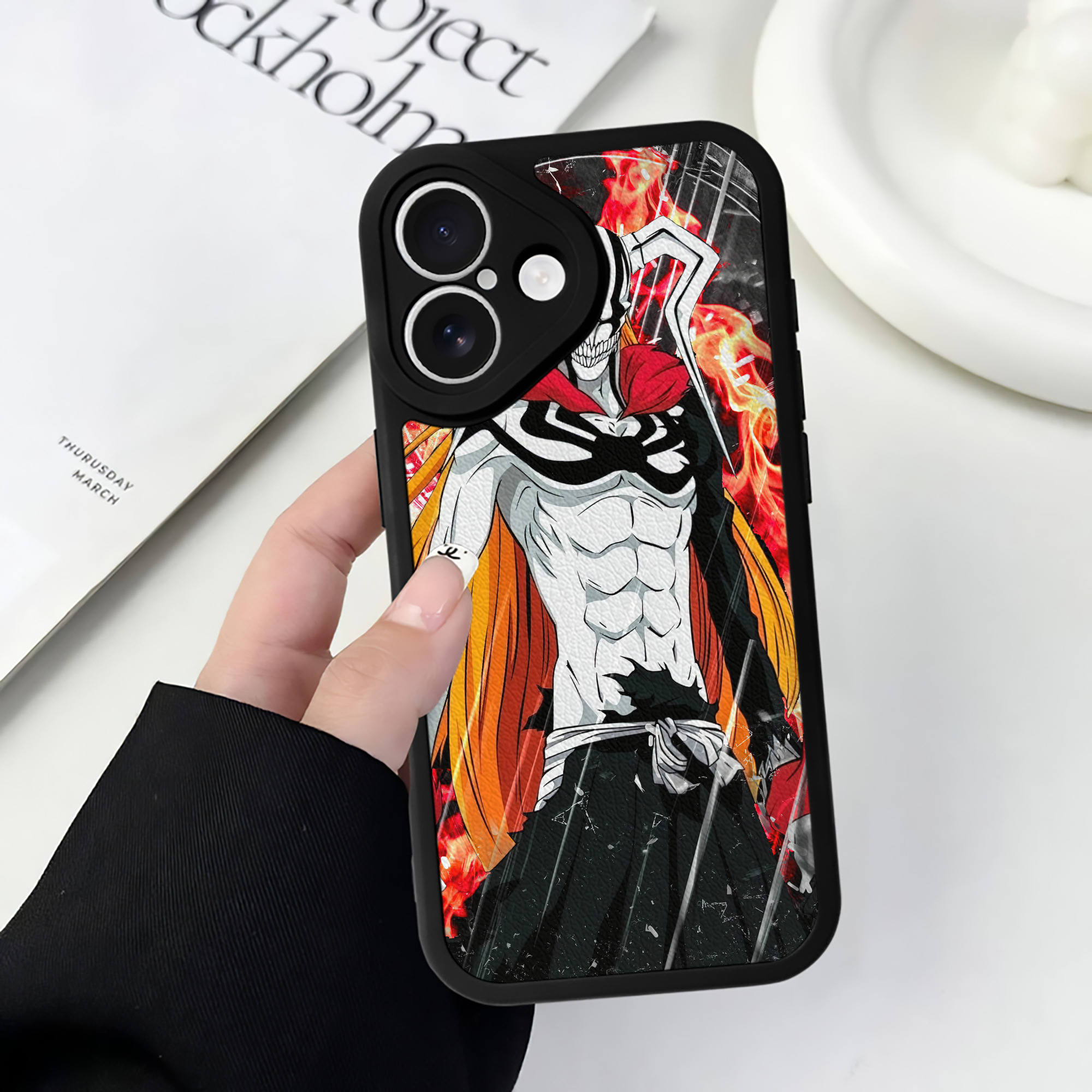 （画像用） ブリーチ BLEACH 【iPhone 16シリーズ対応】シリコンスマホケース（レザー調） 材質：シリコン
